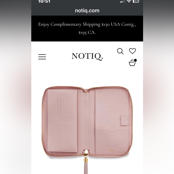 Notiq shimmer pink wallet - Picture 8 of 8